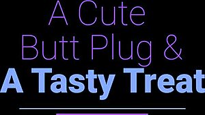 The blonde wife enjoys her butt plug