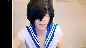 Alicexiao’s steamy shemale webcam show gets wild and messy. Cumshots everywhere!