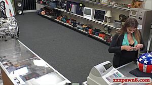 Watch This Big Boobs Amateur Get Her Pussy Banged By A Nasty Pawn Guy! Spying On The Action!