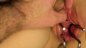 pumped and squirting pussy with mirror opening 😏