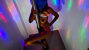 Stepmother Dances On Pole For Stepson In Religious Clothes