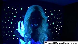 Sexy Dani Engages in Hardcore Threesome with Black Partners and Cumshot