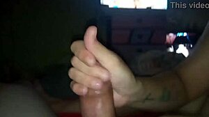 Again she catches me watching porn and helps out.