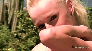 Kumalott - Eva Niev small 18+ titties doll fucked passionately in public by fuckfriend