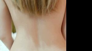 guy shows care to young russian blonde.