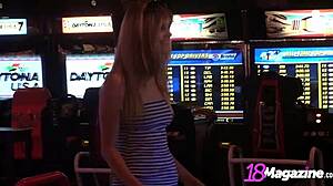 Lilly Luck in Tight Dress Plays!