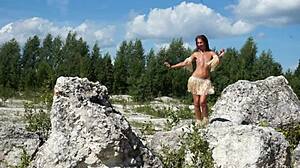 Topless Dance In White Stone Quarry