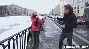 Hot Blonde in Glasses Goes Wild in Hardcore Sex Session