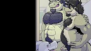 gay furry porn compilation with outdoor watersports action