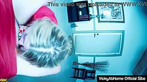 milf vicky vette delivers steamy blowjob with cum finish