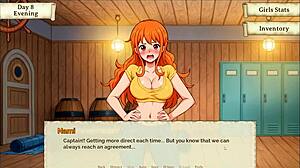 Nami Strips In Lusty Buccaneers Parody Hentai Game Episode Two