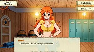 Nami Strips In Lusty Buccaneers Parody Hentai Game Episode Two