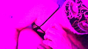 black net outfit on, ready to deepthroat a big cock.