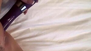 i'm testin my new vibrator while strippin down