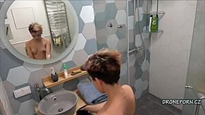 alex caught on voyeur cam in steamy shower