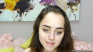 Small Tits Babe Teases Vibrator in Homemade Play