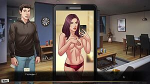 Boss bends over nude redhead for horny pussy fucking