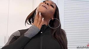 black-tgirls features pretty orchid stripping lingerie for solo masturbation 😍