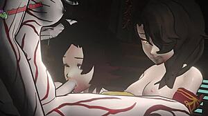 Ruby dreams about futanari group domination