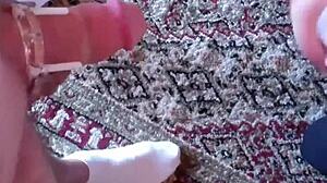 she locks your cock up nice and tight in this bdsm bondage session, feeling the tight fetish grip from femdom pov.