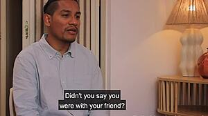 Wow, the police officer is surprised she's not wearing underwear during interrogation!