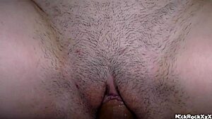 my caucasian friend's daughter with huge hairy ass got drilled