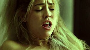 Scared blonde and brunette chicks, wanna fuck instead of horror?