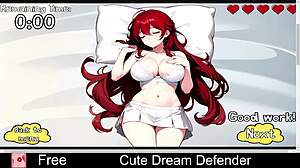 Cute dream defender in anime game