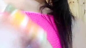 Sweet Candy With Shaved Pussy