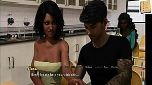 elenor and her partner get intertwined in college fun