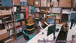 this naughty amateur teen gets caught and fucked hard