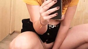 Changing in the dressing room