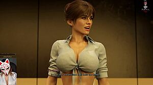 Artemis 1 Playful Fox Enjoys Playing Adult Visual Novel