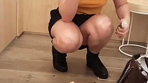 Changing in the dressing room