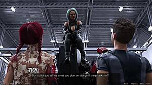 Stranded in space, checking out that cute robot girl 😍