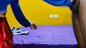 Super-girl arrives at my house for intense homemade action