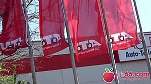 Sweet German teen Jessii Van Riva gets naughty on date! 😜