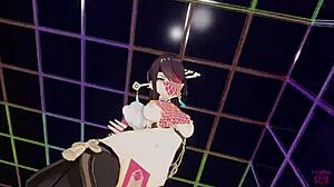 Masked Bitch Beidou Rides In Femdom Sex