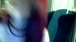 miss liz vicious rocks big pink dildo on cam! 😈