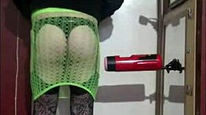 害羞伪娘自慰机详细玩弄双性自拍