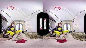 Batgirl Cosplay Slut Fucks Silly In Vr Goggles