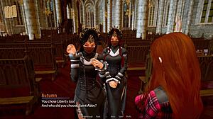 Playing harem hotel game