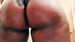 Fat MILF shakes thick ass in underwear to hood hop music exclusively 😍