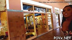 Teen sucking cock in hardcore European porn video