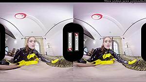 Batgirl Cosplay Slut Fucks Silly In Vr Goggles