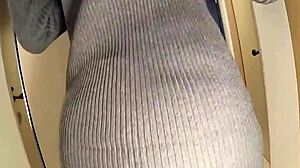 Rate my christmas holidays with amateur fucking, big tits teen squirting beautifully in holiday.