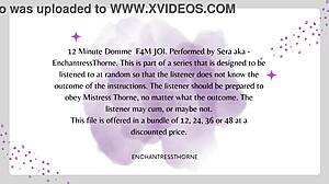 hey, ready for this f4m domme joi session number one of twelve