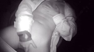 Horny Teen Girl Feels Wild Masturbating Outside at Night