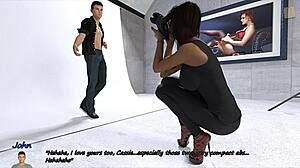 Big City Pleasures 34: Cassie Turns Rough Start into Hot Camera Action with John