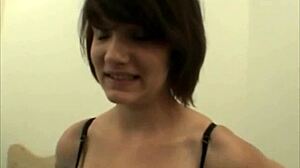 i'm a shy girl nervous about this audition blowjob moment with the nerd